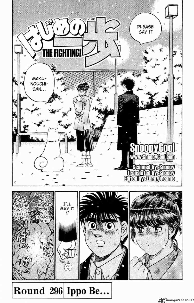 Hajime no Ippo: Fighting Spirit, Chapter 296 image 01